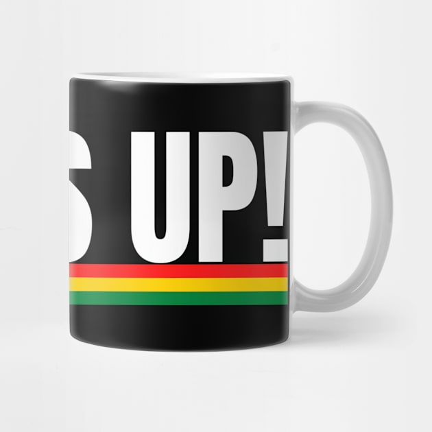 Bless Up Jamaican Slang in Rasta Colors by Yaad Man